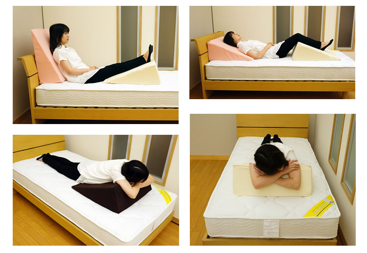 三角クッション 高反発 d ベッド 背もたれ 脚上げ 介護 寝返り 足元クッション パイル